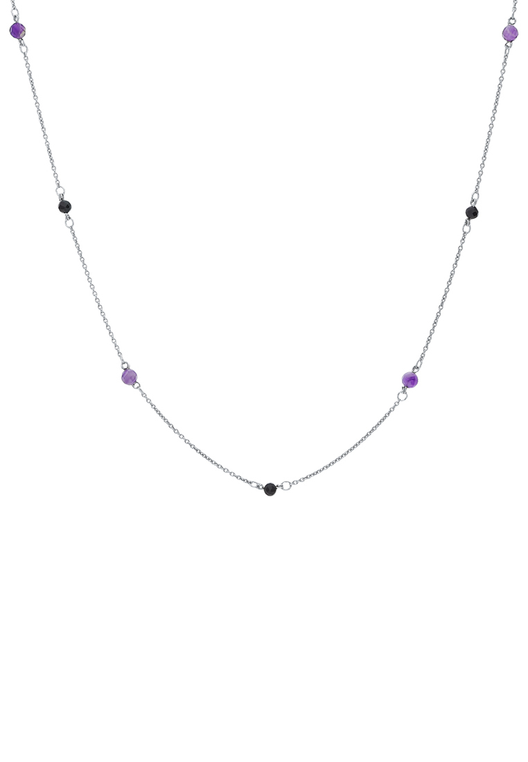 

Ожерелье из серебра 40 см Kari Jewelry Ср925Р-864603040Н26, шпинель/аметист, Ср925Р-864603040Н26