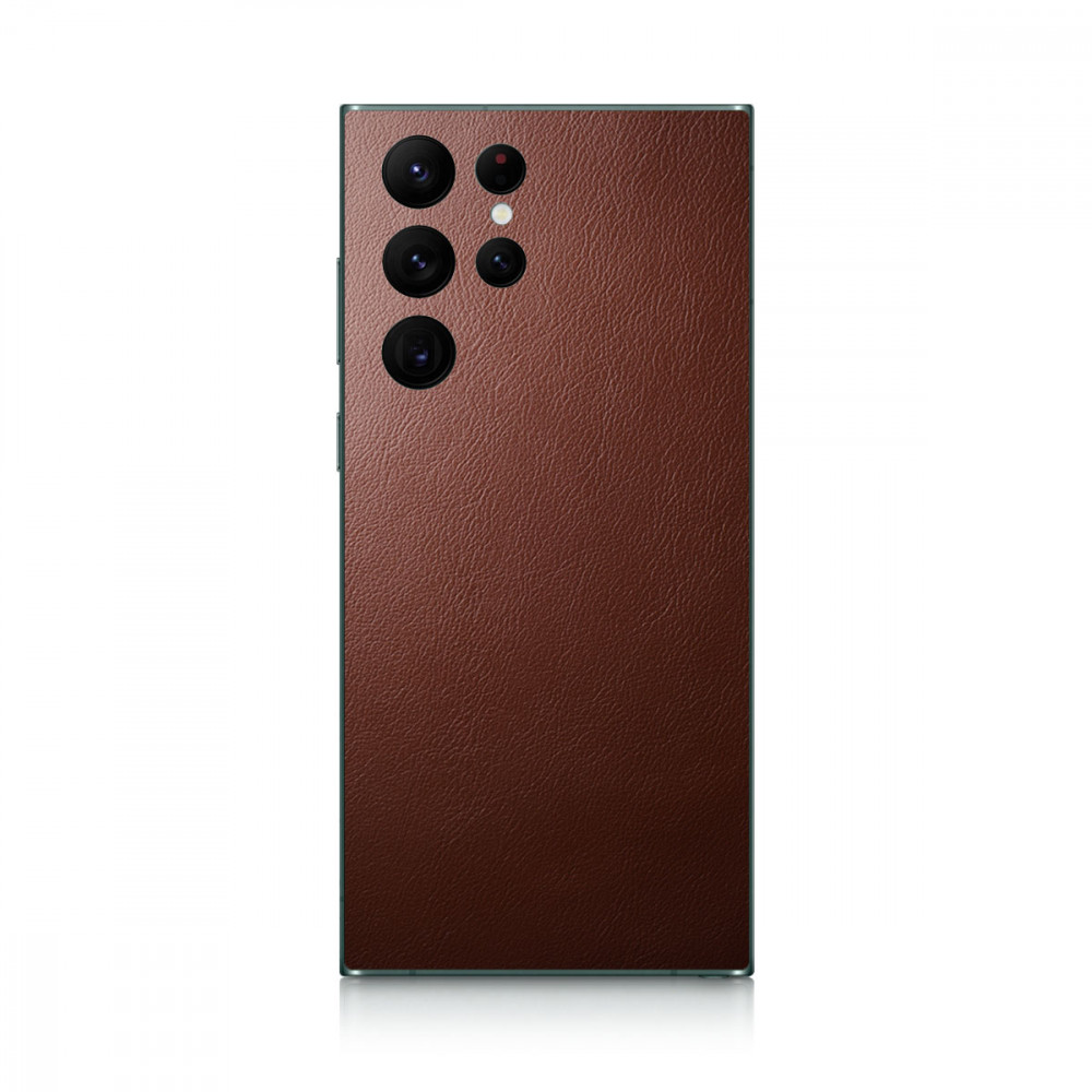

Наклейка Glueskin из натуральной кожи ROOK для Samsung Galaxy S24 Ultra, Коричневый