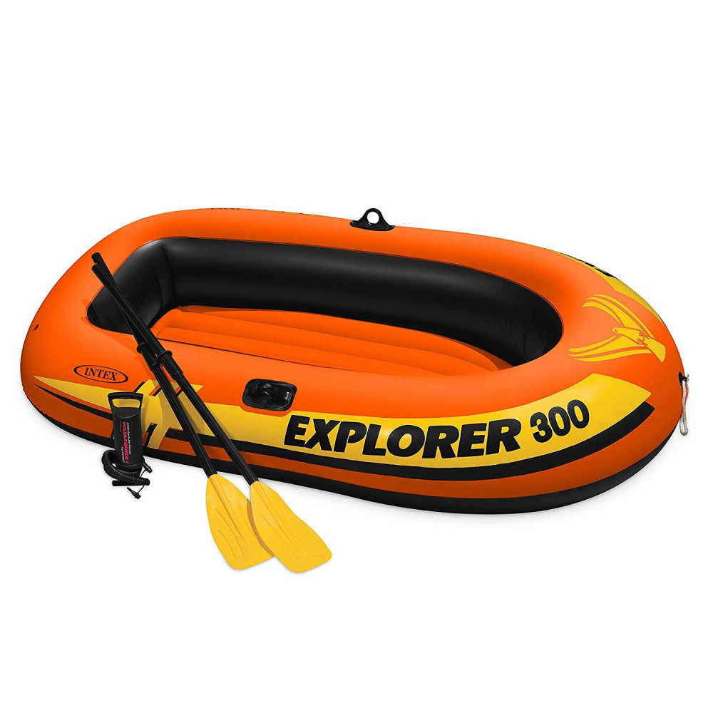 Лодка Intex Explorer PRO-300 с веслами 2,44 x 1,17 м orange