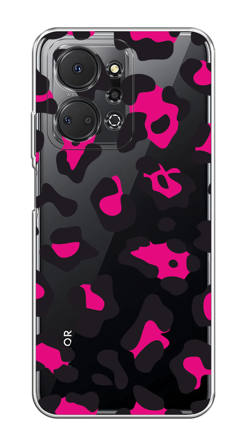 

Чехол на Honor X7A/X7A Plus "Pink cow spots", Черный;розовый, 6120650-1