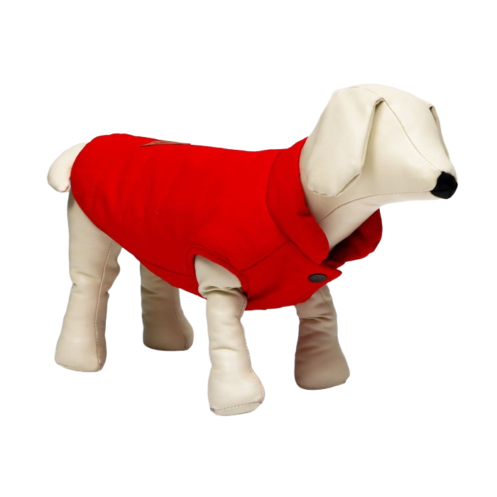 

Куртка для собак,  (ДС 20 см, ОШ 23 см, ОГ 32 см), красная, Красный