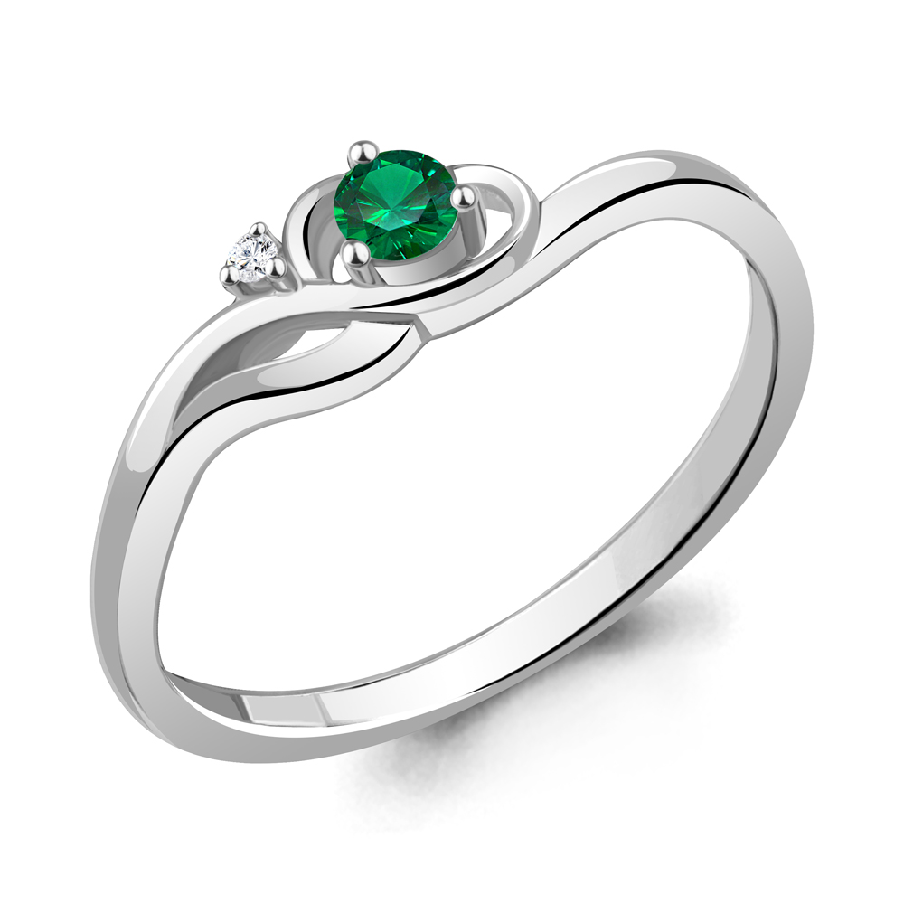 

Кольцо из серебра с фианитом Aquamarine Aquamarine 67421АГ_925_р р. 17, 67421АГ_925_р