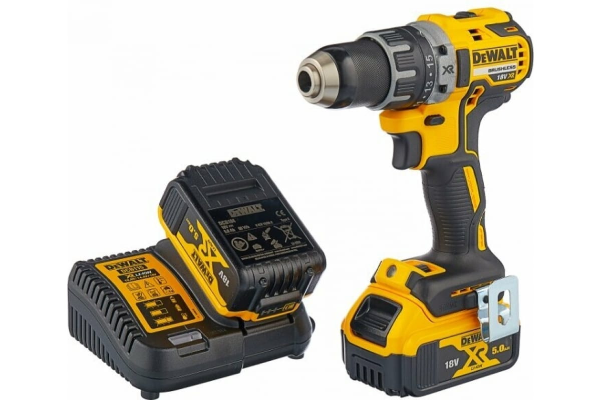 фото Акк. дрель шуруповерт 18в dcd791p2 dewalt dcd791p2-qw