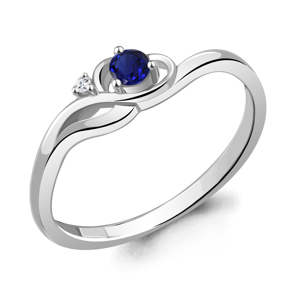 

Кольцо из серебра с фианитом Aquamarine Aquamarine 67421АБ_925_р р. 15,5, 67421АБ_925_р