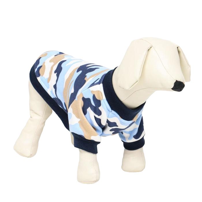 

Толстовка Милитари, размер M (ДС 30, ОШ 30, ОГ 40 см), синяя