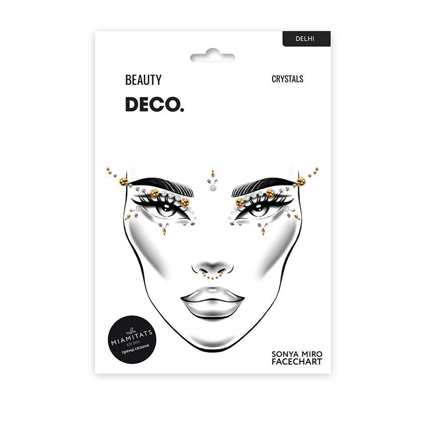 Купить Кристаллы для лица и тела DECO. FACE CRYSTALS by Miami tattoos (Delhi)