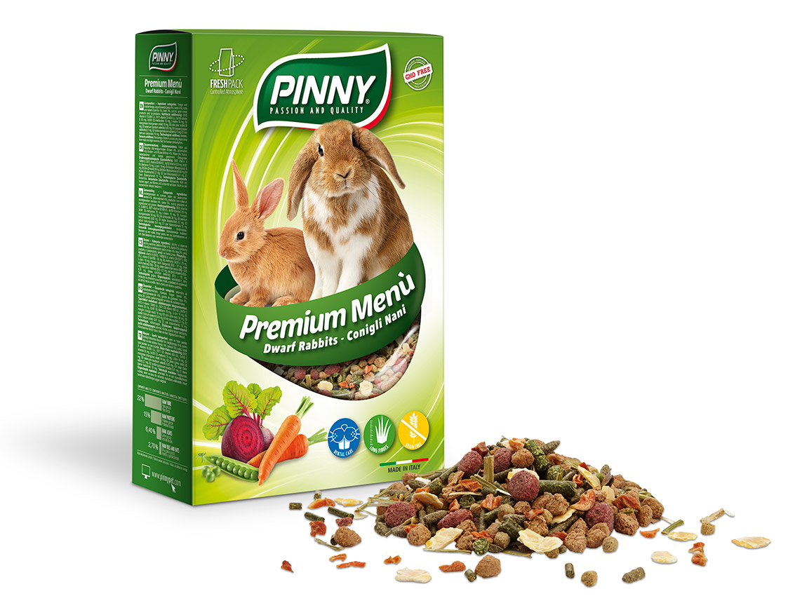 

Корм PINNY Premium Menu для карликовых кроликов с морковью, горохом и свеклой, 2.5кг, Premium Menu