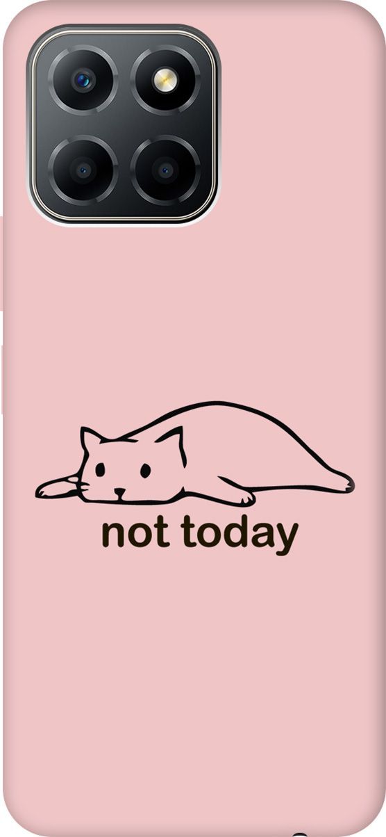 

Чехол на Honor X6/X8 5G с принтом "Not Today" розовый, Розовый;черный, 158201