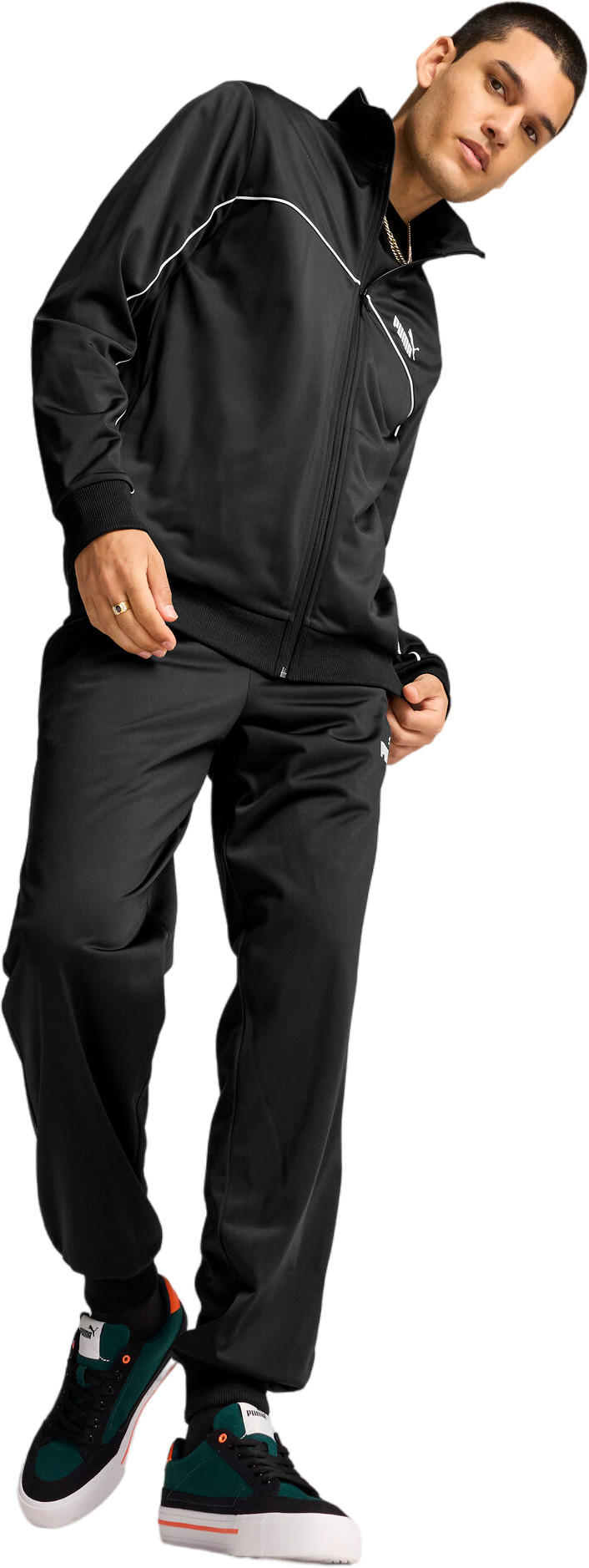 

Костюм мужской PUMA Poly Piping Suit черный M, Poly Piping Suit