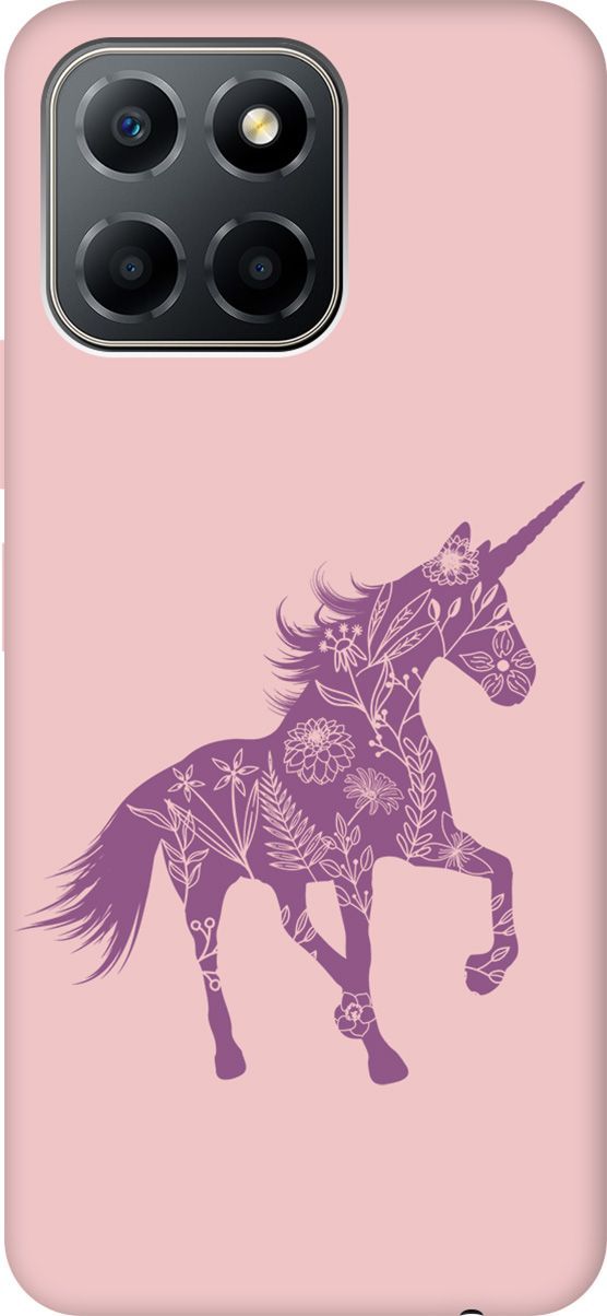 

Чехол на Honor X6/X8 5G с принтом "Floral Unicorn" розовый, Розовый;фиолетовый, 158200