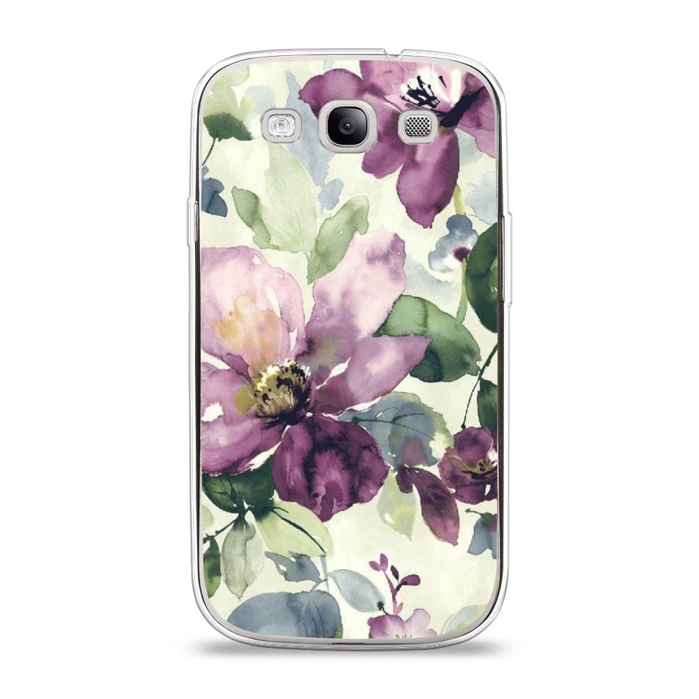 

Чехол Awog на Samsung Galaxy S3 / Самсунг S3 "Сиреневые цветы-акварель", Фиолетовый, 23750-10