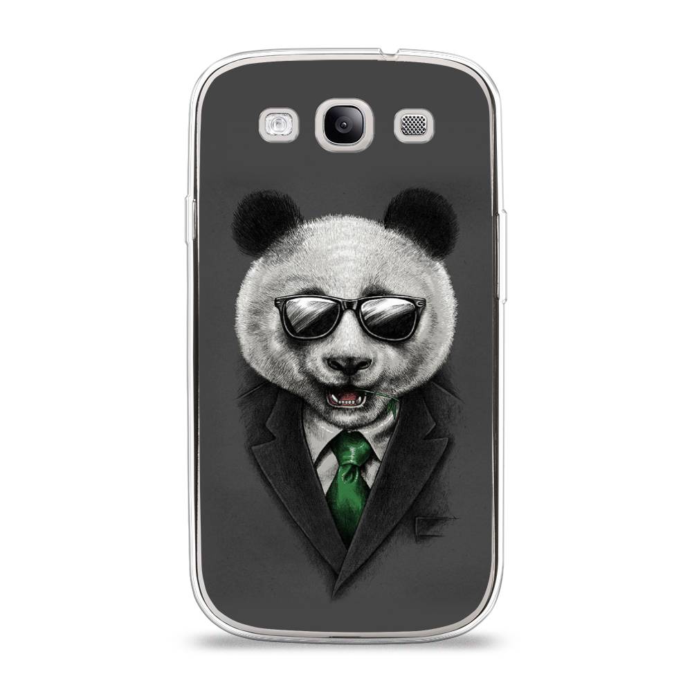 

Чехол Awog на Samsung Galaxy S3 / Самсунг S3 "Деловая панда", Серый;зеленый, 23750-10