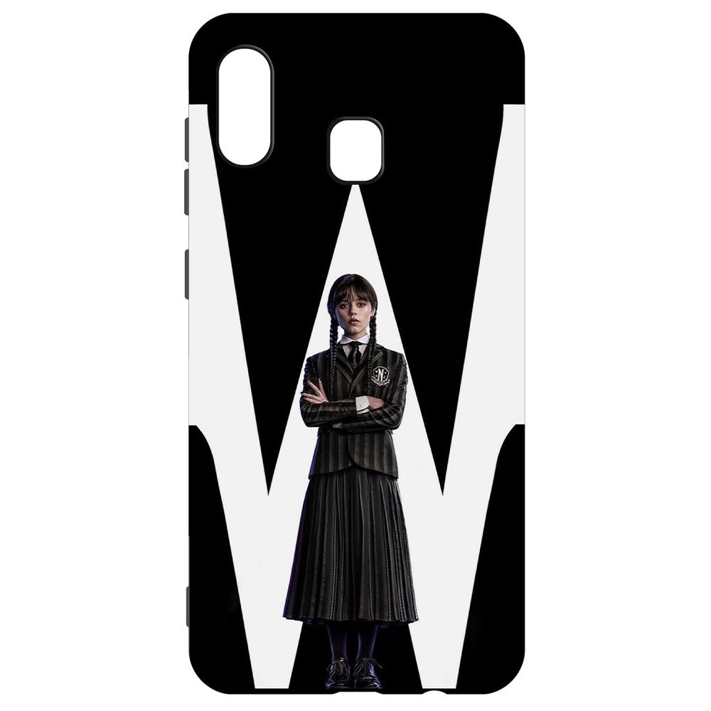 

Чехол-накладка Софт Уэнсдей Аддамс - Уэнсдей для Samsung Galaxy A20 (A205), Черный