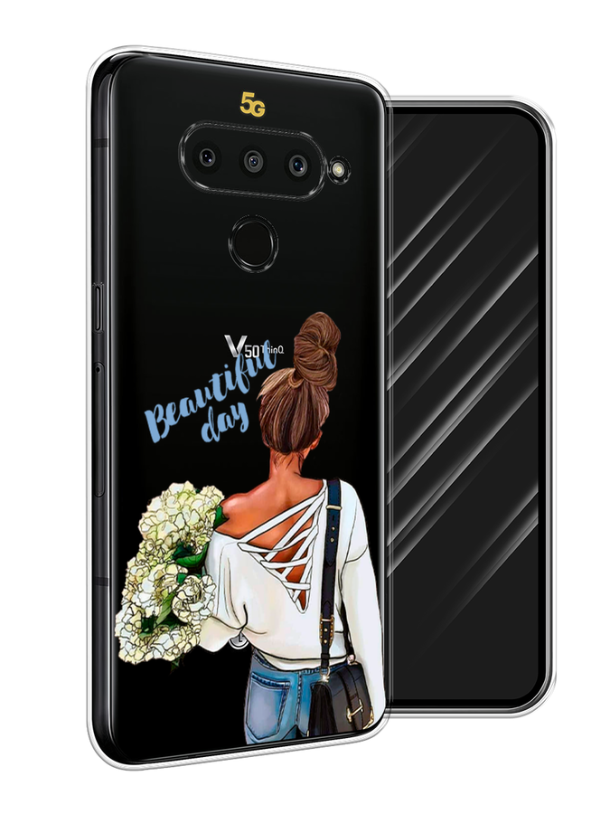 

Чехол Awog на LG V50 ThinQ "Beautiful day vector", Коричневый;белый;зеленый, 83850-6