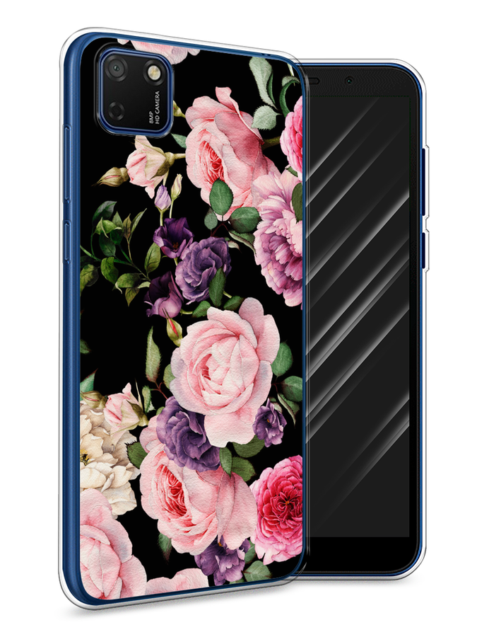 

Чехол Awog на Honor 9S "Пионы на черном", Черный;розовый;зеленый, 6102650-8