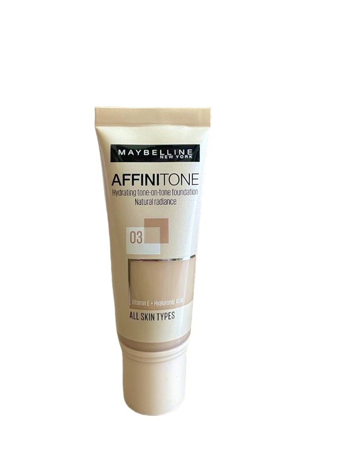 Тональный крем Maybelline New York Affinitone 03 Светло-Бежевый 30 мл пудра maybelline new york affinitone 03 светло бежевый