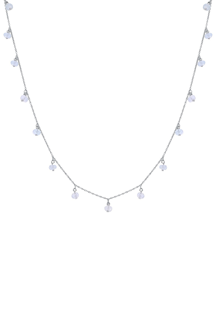 

Ожерелье из серебра 38 см Kari Jewelry Ср925Р-863703038Н7, аквамарин, Ср925Р-863703038Н7
