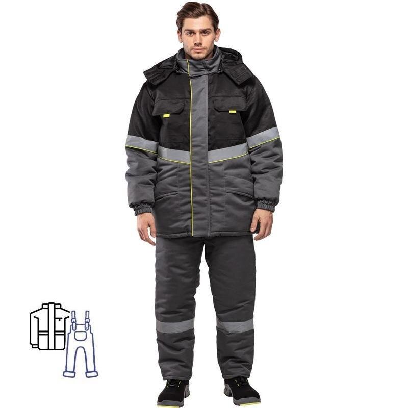 

Костюм рабочий мужские NoBrand з43-КПК с СОП серые/черные 52-54, 170-176, Серый, з43-КПК с СОП