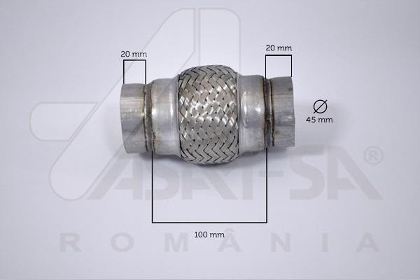 

Гофра глушителя 45100 mm