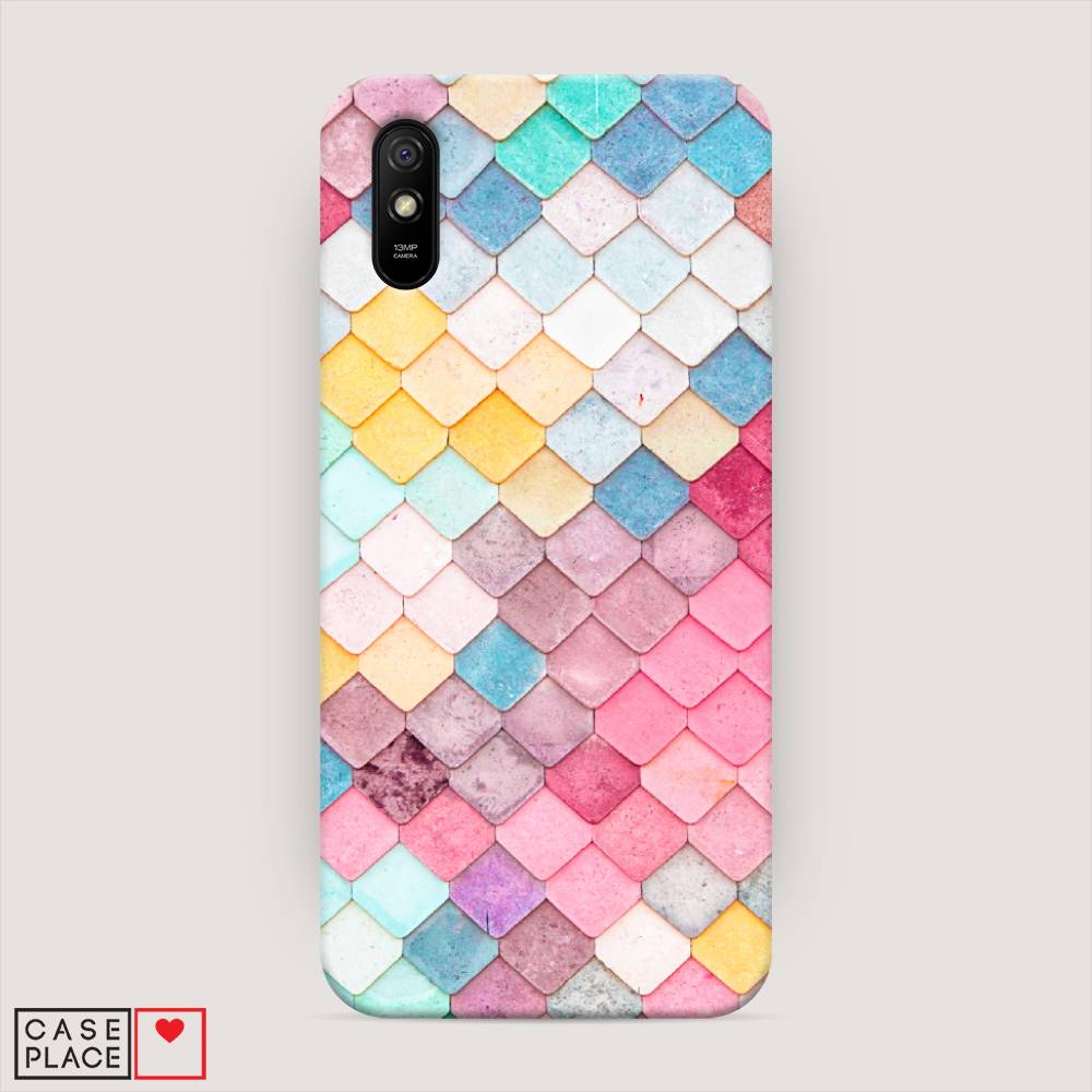 

Пластиковый чехол "Нежные ромбики" на Xiaomi Redmi 9A, 38920-3