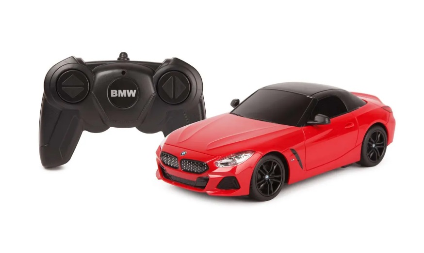 Машинка на радиоуправлении Rastar BMW Z4 1:24 красный, 18 см