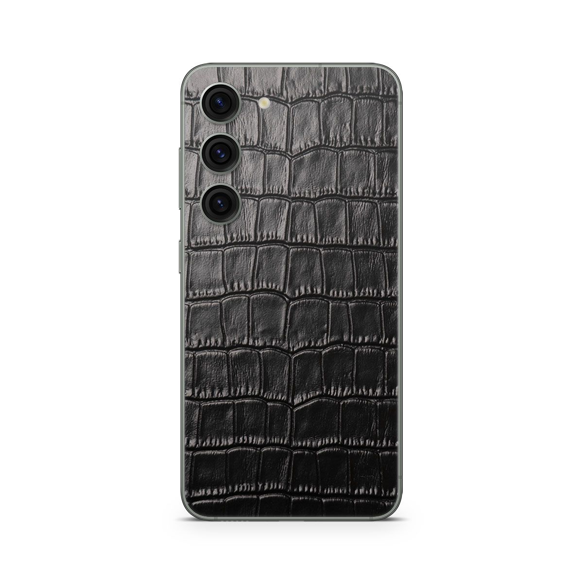 

Наклейка Glueskin из натуральной кожи CROCO для Samsung Galaxy S23 FE, Черный