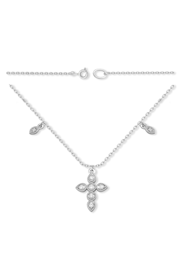 

Колье из серебра 45 см Kari Jewelry 1610018938-501, фианит, 1610018938-501