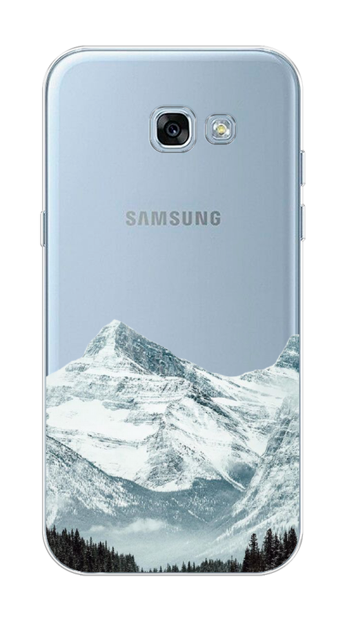 

Чехол на Samsung Galaxy A3 2017 "Горы арт 1", Белый;зеленый, 20350-2