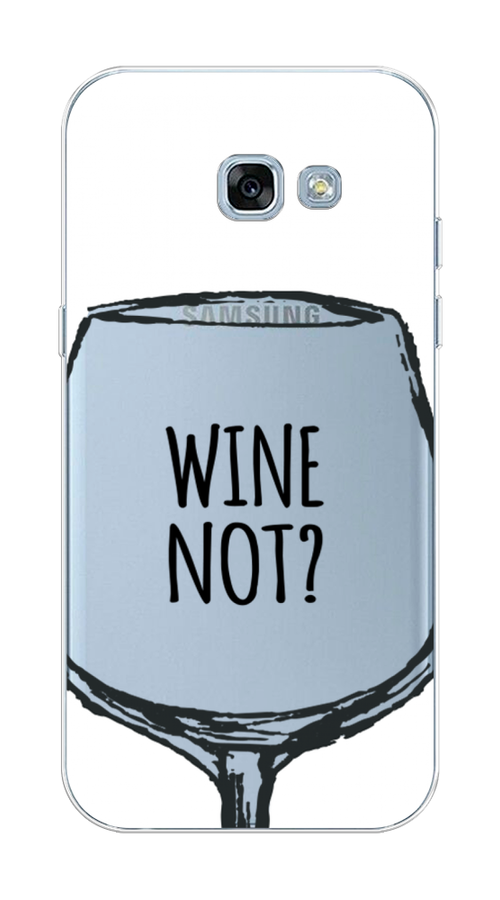 

Чехол на Samsung Galaxy A3 2017 "Wine not white", Белый, 20350-6