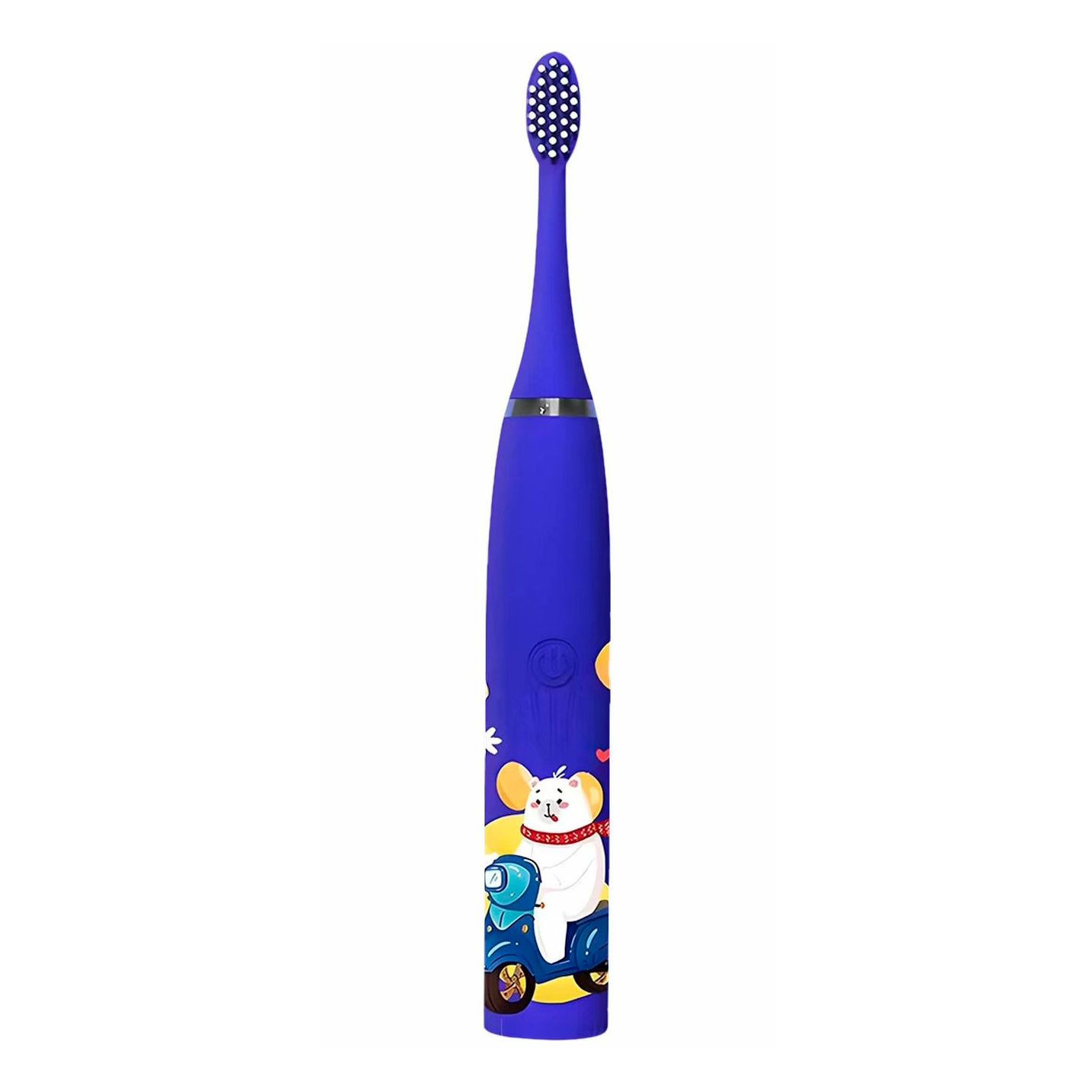 Зубная щетка Geozon Kids G-HL03BLU blue с 2 лет зубная щетка jungle story бамбуковая junior blue sea 1sf5559
