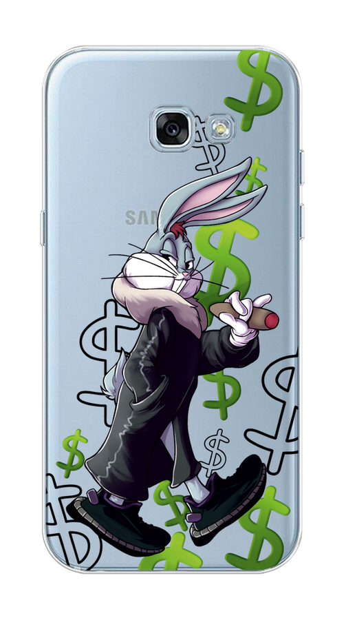 

Чехол на Samsung Galaxy A3 2017 "Rich Bugs Bunny", Зеленый;черный;голубой, 20350-6