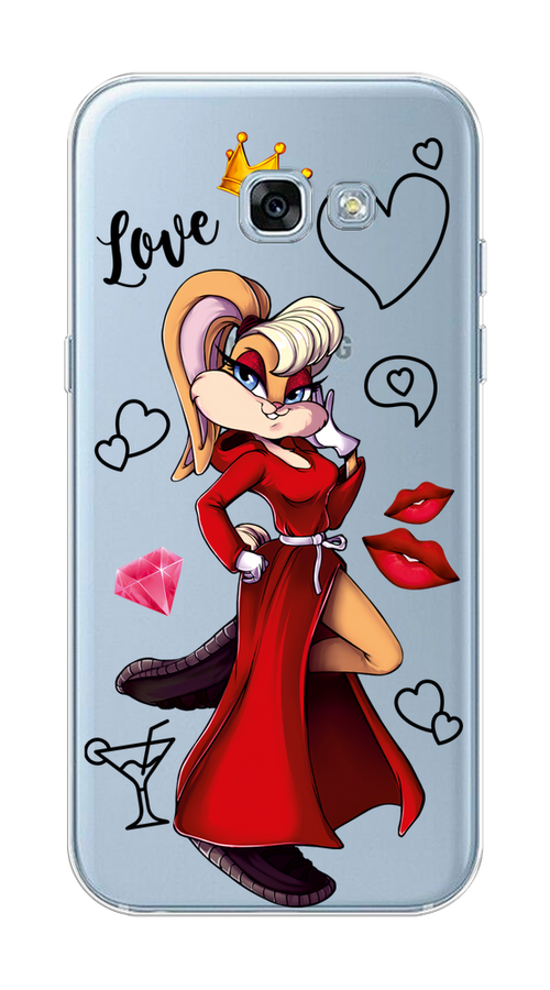 

Чехол на Samsung Galaxy A3 2017 "Rich Lola Bunny", Красный;бежевый;оранжевый, 20350-6