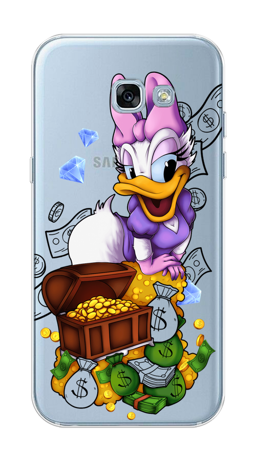 

Чехол на Samsung Galaxy A3 2017 "Rich Daisy Duck", Коричневый;белый;фиолетовый, 20350-6
