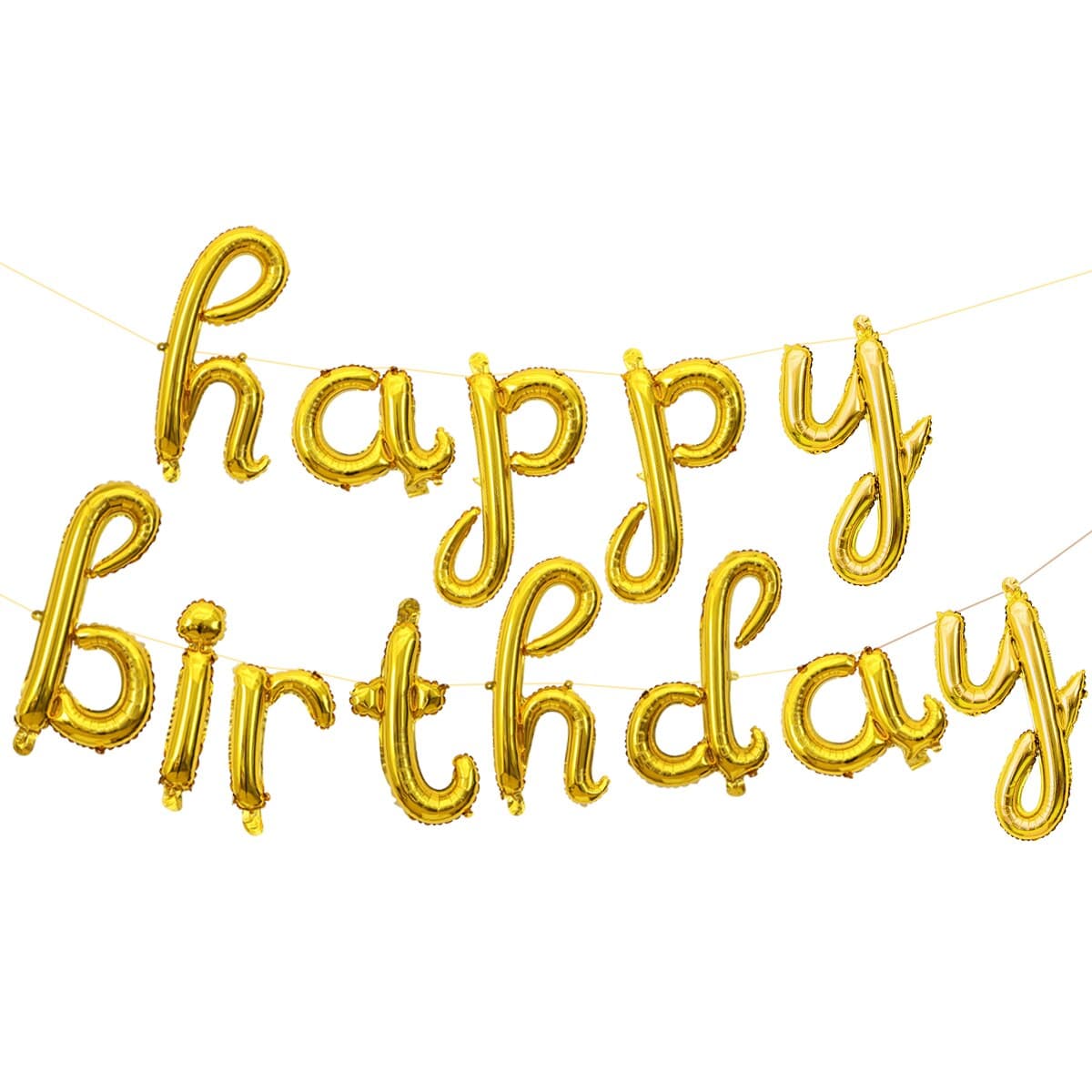 

Воздушные шары-буквы Falali Happy Birthday золотые 16" 41 см