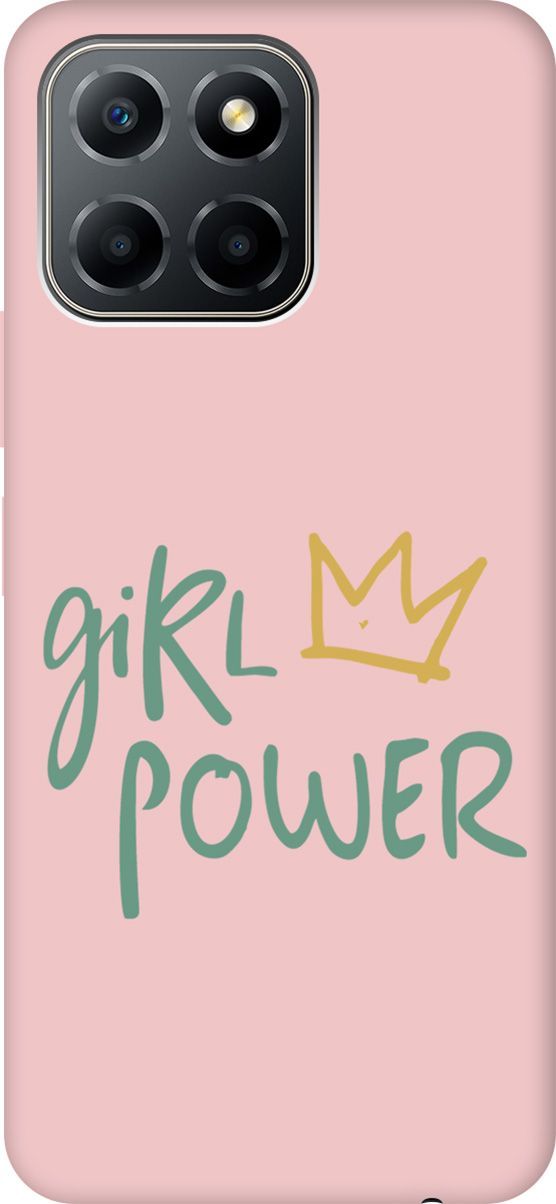 

Чехол на Honor X6/X8 5G с принтом "Girl Power!" розовый, Розовый;зеленый, 158199