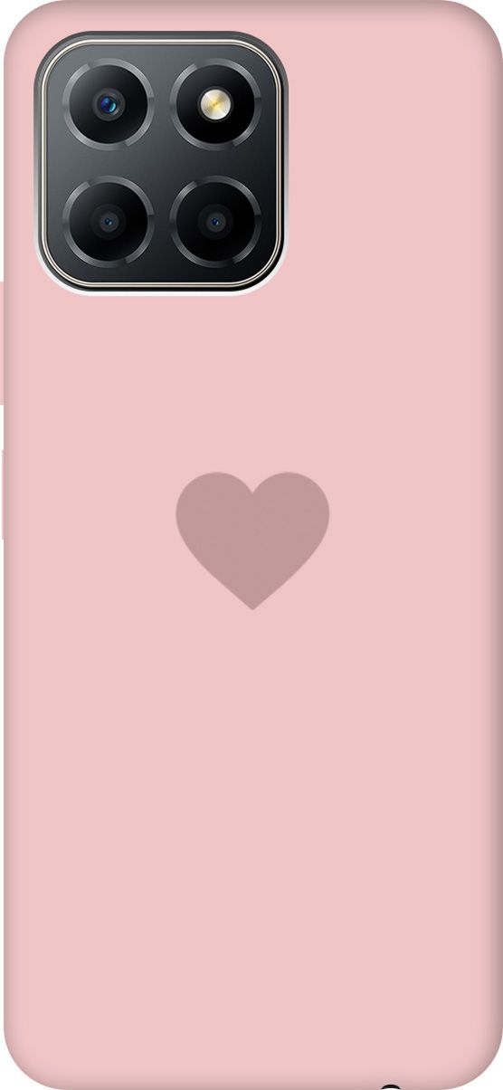 

Чехол на Honor X6/X8 5G Silky Touch Premium с принтом "Heart" розовый, 158199