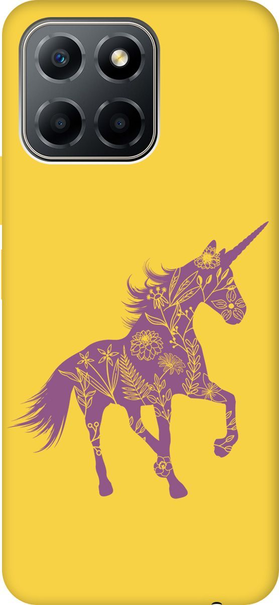 

Чехол на Honor X6/X8 5G с принтом "Floral Unicorn" желтый, Желтый;фиолетовый, 158200