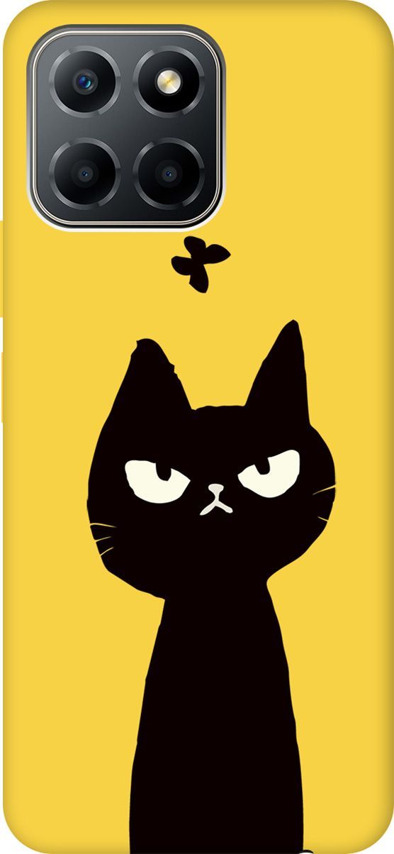 

Чехол на Honor X6/X8 5G с принтом "Disgruntled Cat" желтый, Желтый;черный, 158200