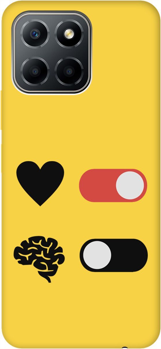 

Чехол на Honor X6/X8 5G с принтом "Brain Off" желтый, Желтый;черный, 158200