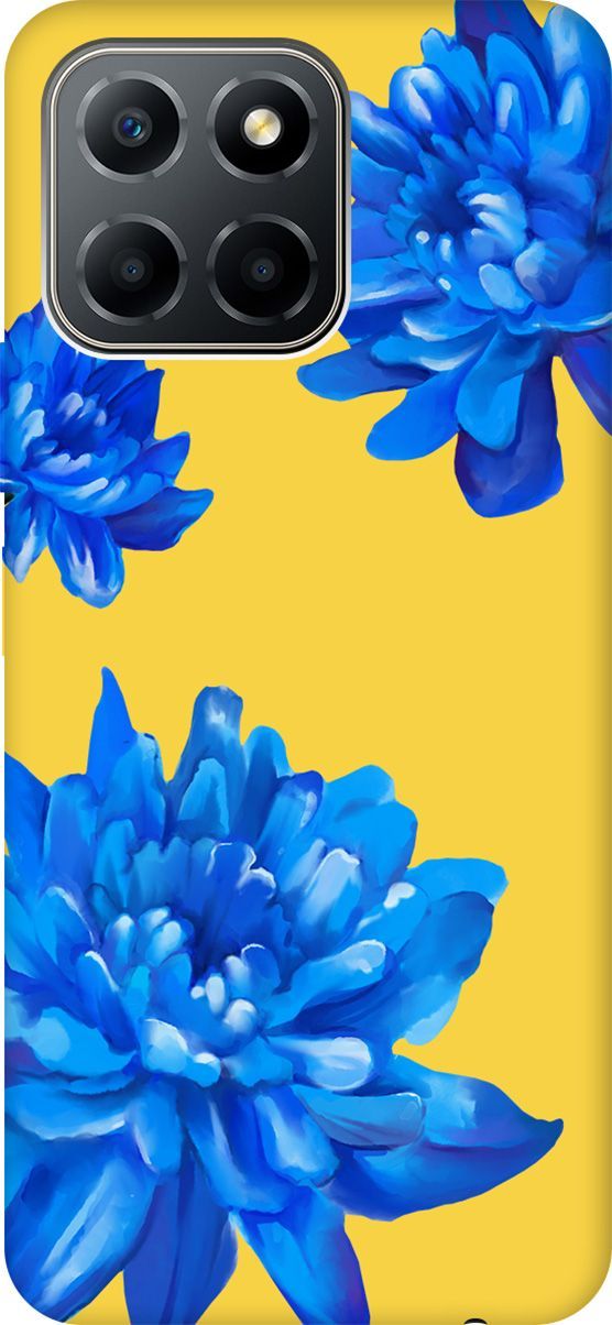 

Чехол на Honor X6/X8 5G "Amazing Asters" желтый, Желтый;голубой, 158200