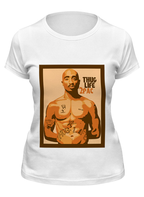 

Футболка женская Printio Тупак (2pac) белая L, Белый, Тупак (2pac)