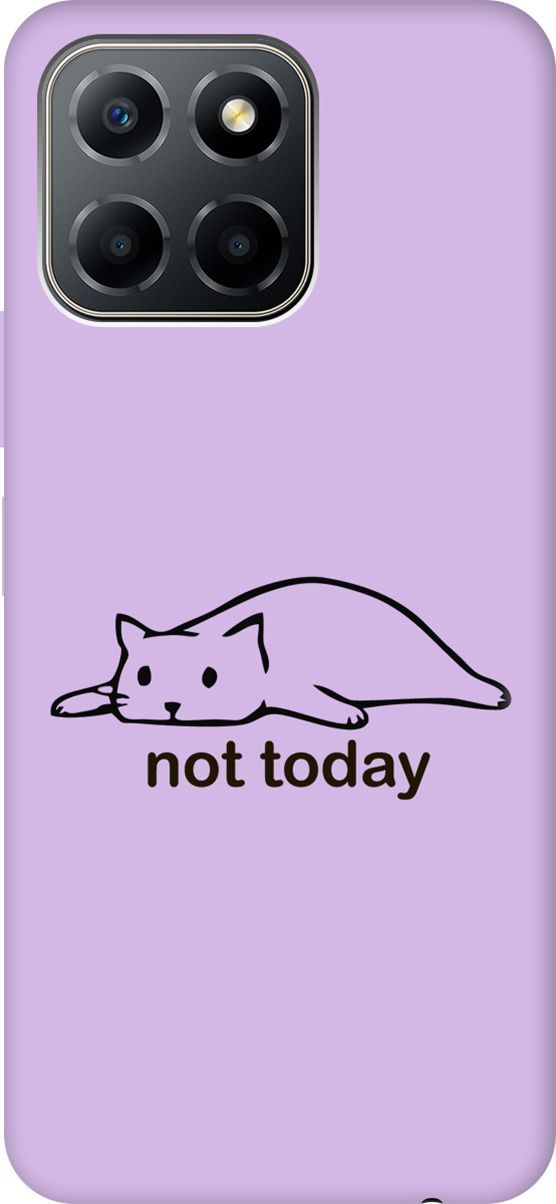 

Чехол на Honor X6/X8 5G с принтом "Not Today" сиреневый, Фиолетовый;черный, 158201