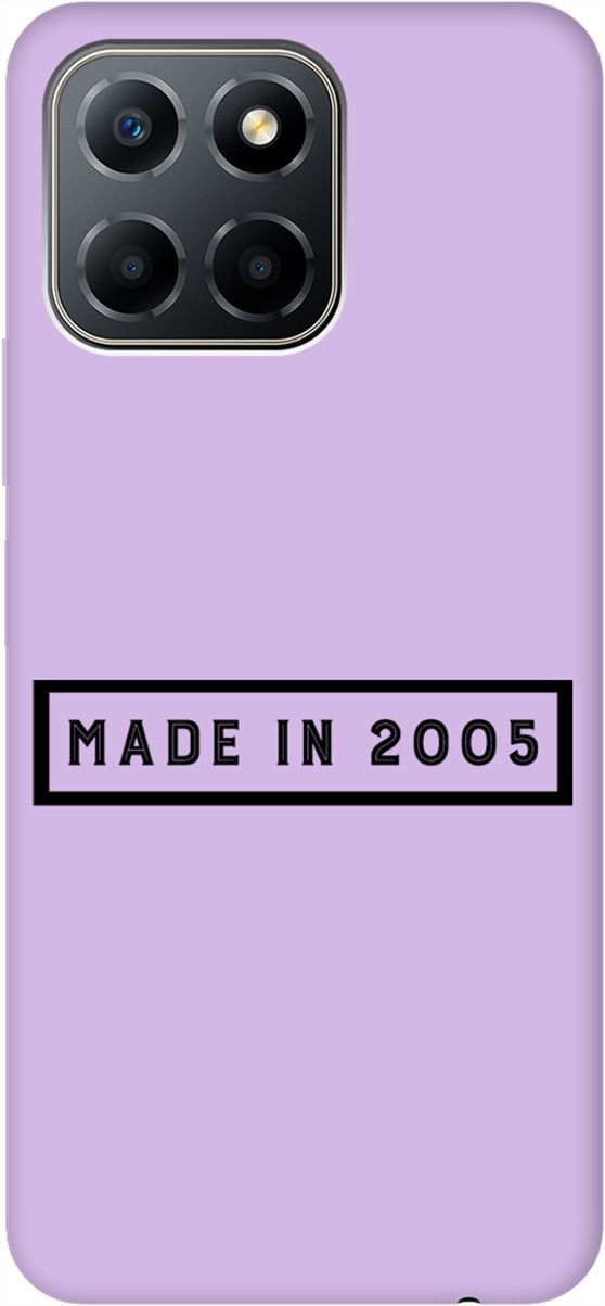

Чехол на Honor X6/X8 5G с принтом "2005" сиреневый, Фиолетовый;черный, 158200