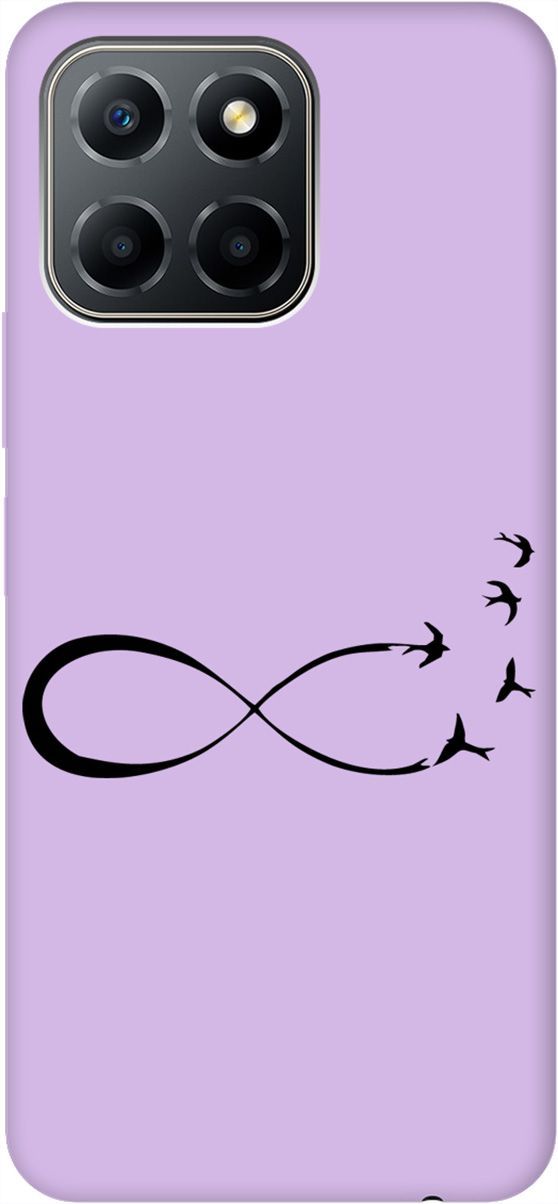 

Чехол на Honor X6/X8 5G с принтом "Infinity" сиреневый, Фиолетовый;черный, 158200