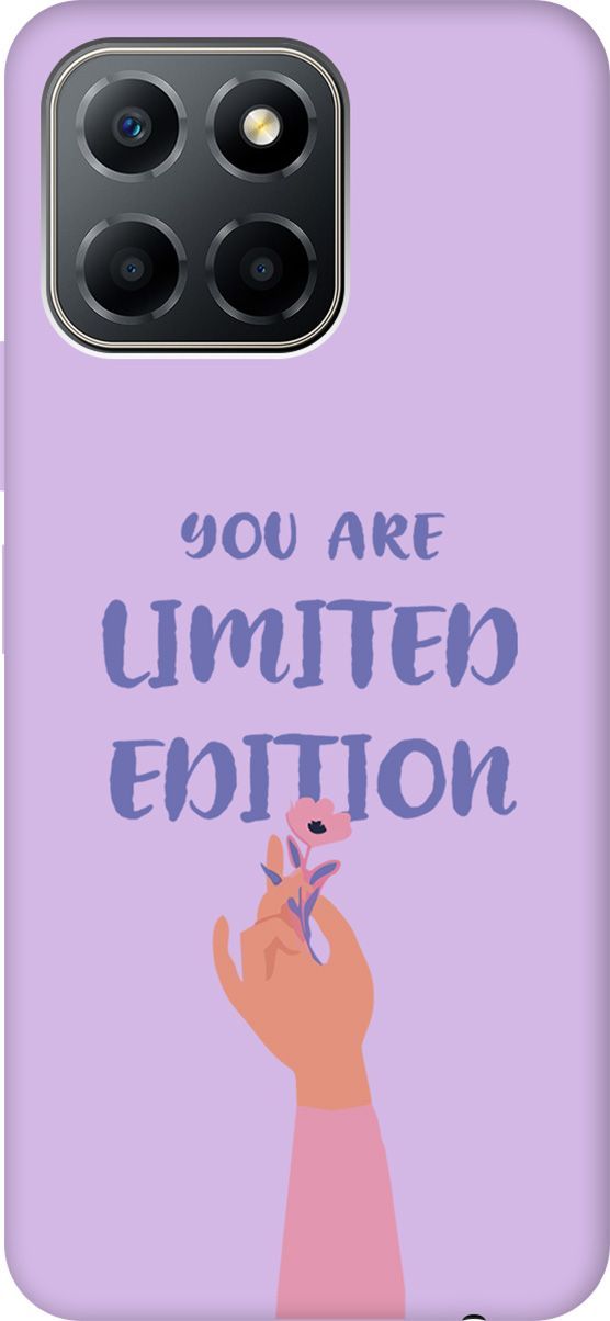 

Чехол на Honor X6/X8 5G с принтом "Limited Edition" сиреневый, Фиолетовый, 158199