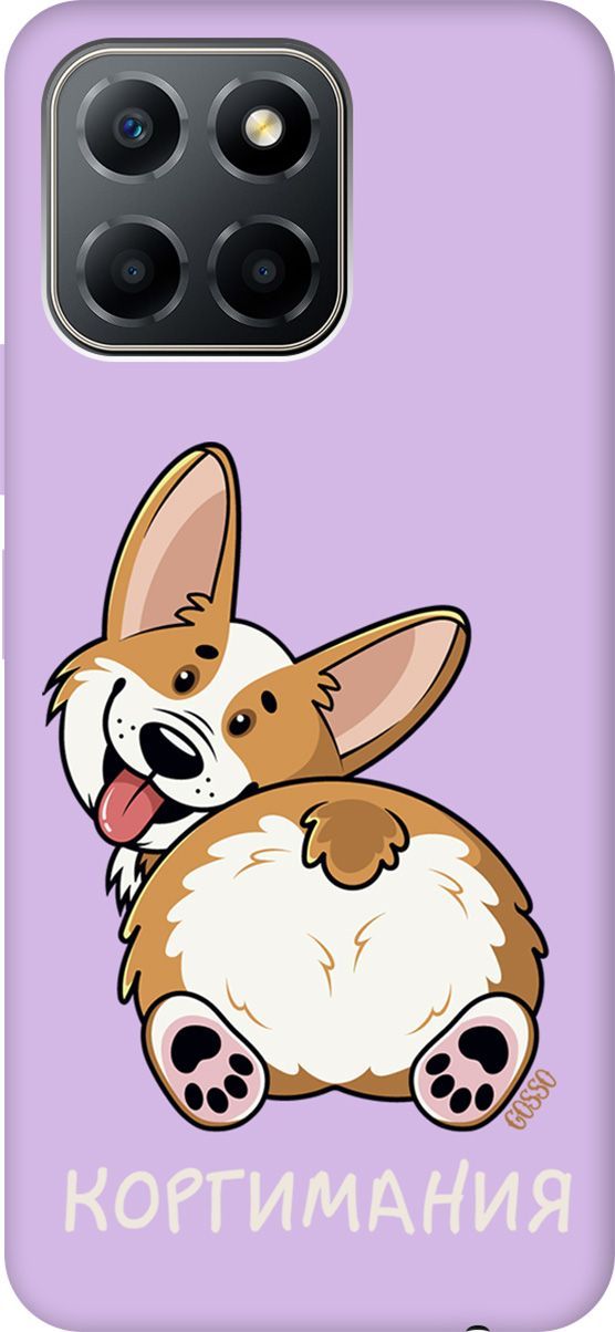 

Чехол на Honor X6/X8 5G с принтом "CorgiMania" сиреневый, Фиолетовый;бежевый, 158199
