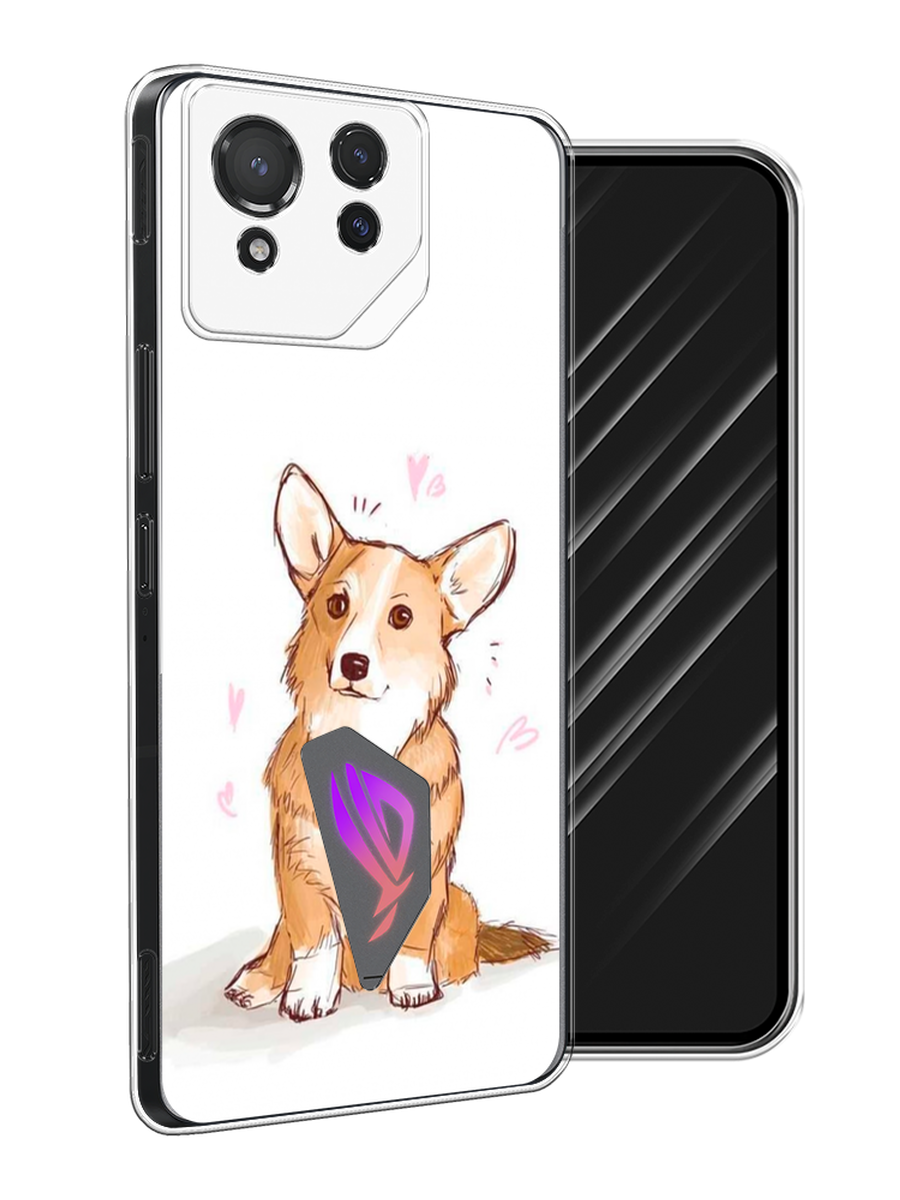 

Чехол Awog на Asus ROG Phone 8 "Корги любовь", Бежевый;белый, 45150-1