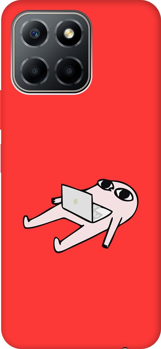 

Чехол на Honor X6/X8 5G с принтом "Freelance" красный, Красный;розовый, 158201