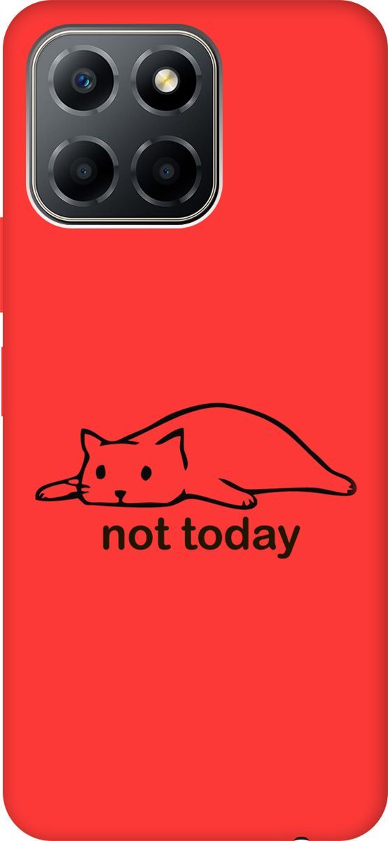 

Чехол на Honor X6/X8 5G с принтом "Not Today" красный, Красный;черный, 158201
