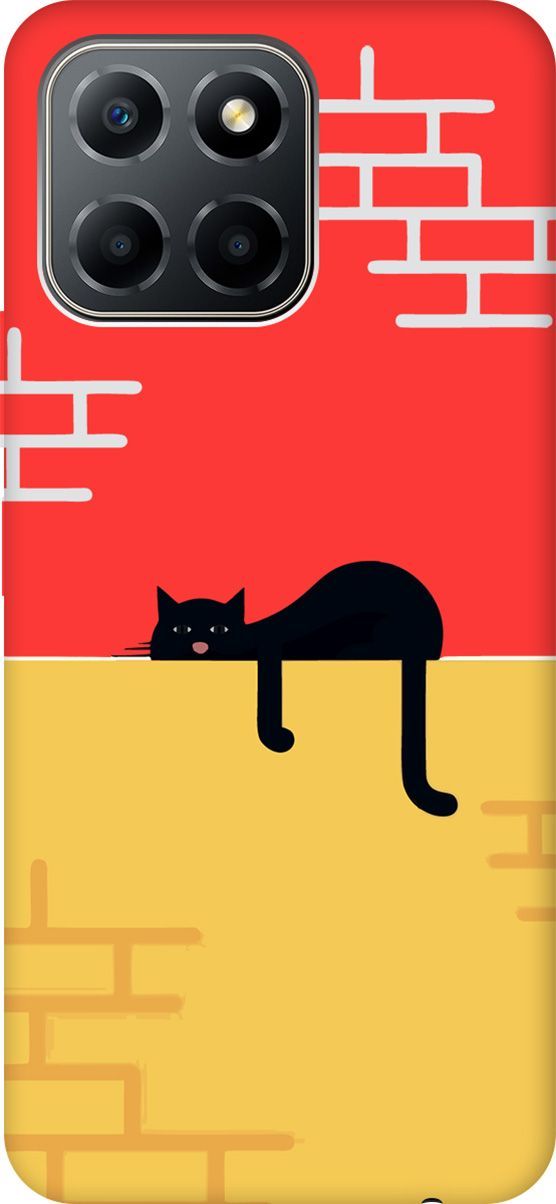 

Чехол на Honor X6/X8 5G с принтом "Lazy Cat" красный, Красный;желтый, 158200